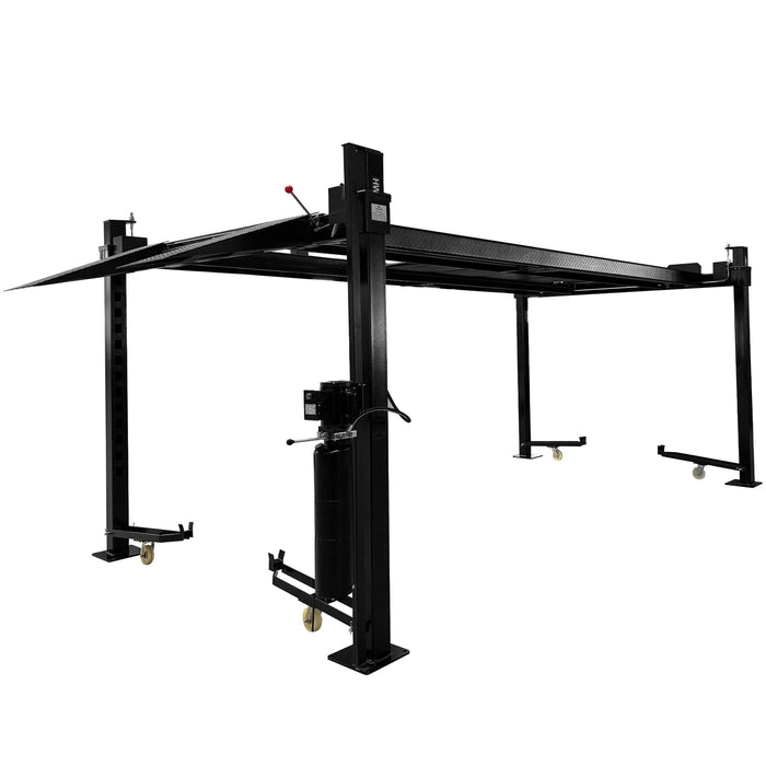 APlusLift 11,000LB 4-Post Portable Parking Storage Service Car Lift #HW-4P11S, alamoequipment.com