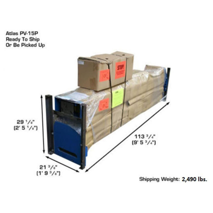 Atlas® PV15PX Adj Height Symmetric 2 Post Lift 15,000 lbs #ATEXH-PV15PX-FPD, alamoequipment.com