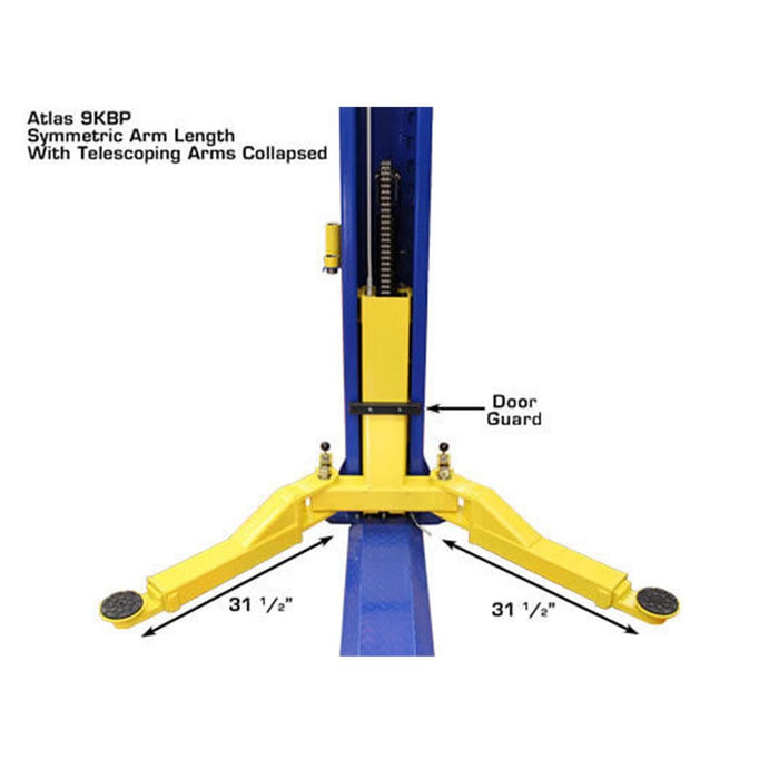 Atlas® 9KBP Floor Base-Plate 2 Post Lift 9,000 lbs #ATEXH-9KBPX-FPD, alamoequipment.com