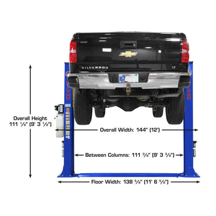 Atlas Equipment Platinum PVL9BP ALI Certified 2-Post Lift 9k lbs. #ATEAP-PVL9BP-FPD, alamoequipment.com