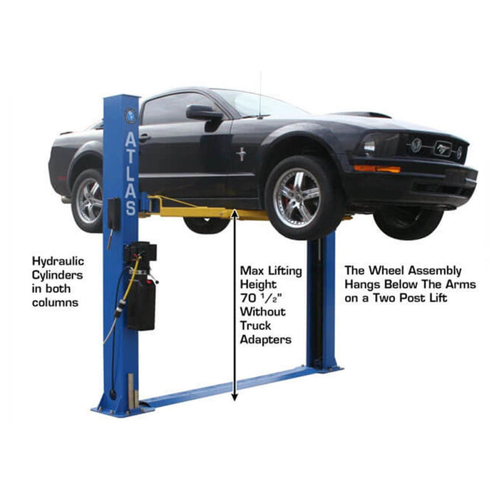 Atlas® BP8000 Floor Base-Plate 2 Post Lift 8,000 lbs #ATEATTD-BP8000-FPD, alamoequipment.com