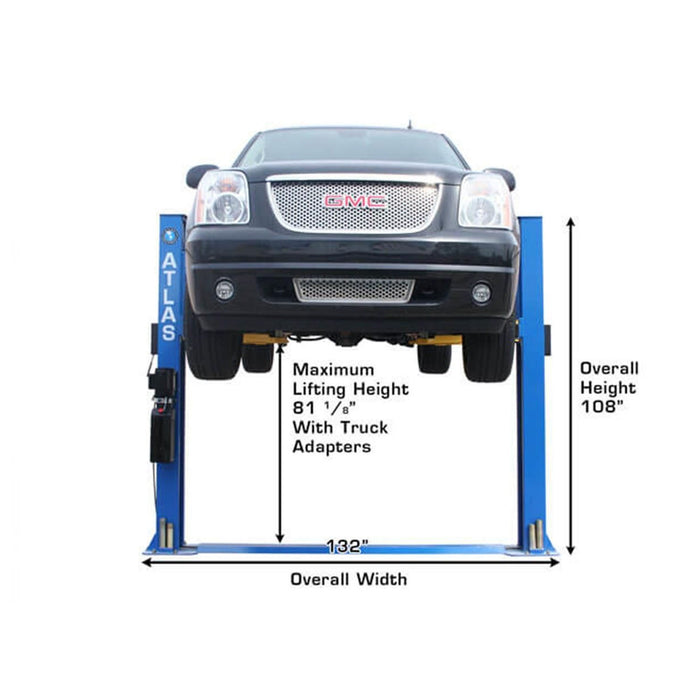 Atlas® BP8000 Floor Base-Plate 2 Post Lift 8,000 lbs #ATEATTD-BP8000-FPD, alamoequipment.com