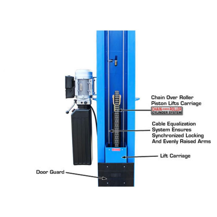 Atlas® BP-12000 HD 2 Post Lift 12K lbs #ATEATTD-BP12000X-FPD, alamoequipment.com