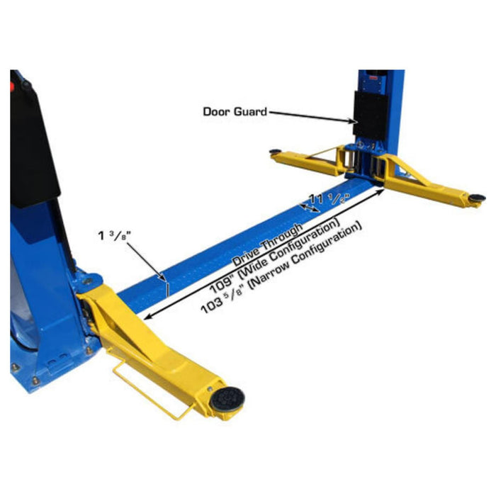 Atlas® BP-12000 HD 2 Post Lift 12K lbs #ATEATTD-BP12000X-FPD, alamoequipment.com