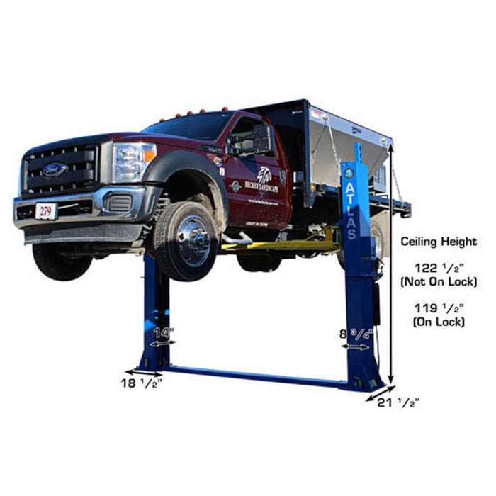 Atlas® BP-12000 HD 2 Post Lift 12K lbs #ATEATTD-BP12000X-FPD, alamoequipment.com