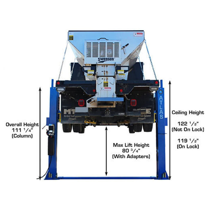 Atlas® BP-12000 HD 2 Post Lift 12K lbs #ATEATTD-BP12000X-FPD, alamoequipment.com