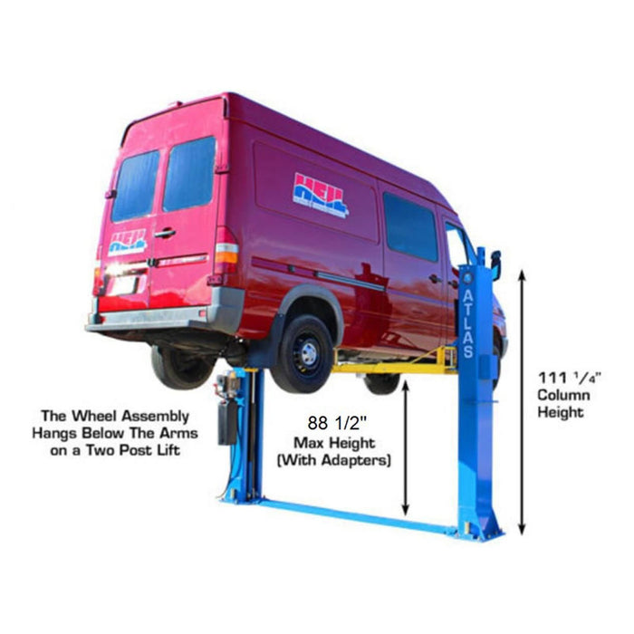 Atlas® BP-12000 HD 2 Post Lift 12K lbs #ATEATTD-BP12000X-FPD, alamoequipment.com