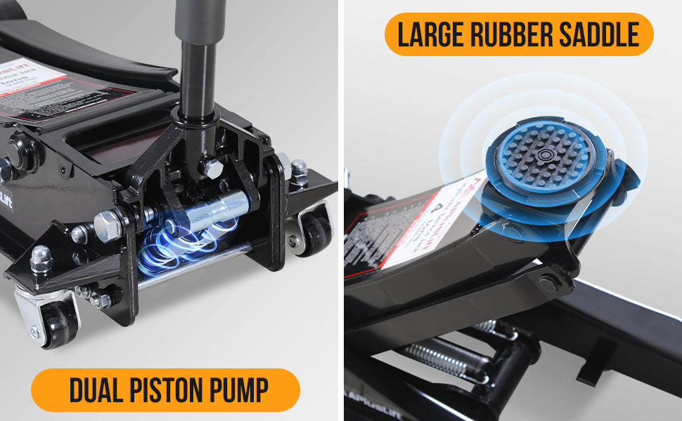 APlusLift 4 Ton Lower profile Steel Racing Floor Jack, FE400B, alamoequipment.com