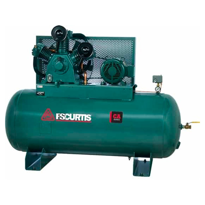 FS-Curtis CA10 120G 10HP Ultra Pack, Horizontal Simplex Air Compressor #CA10-HUP, Alamo Equipment, TX