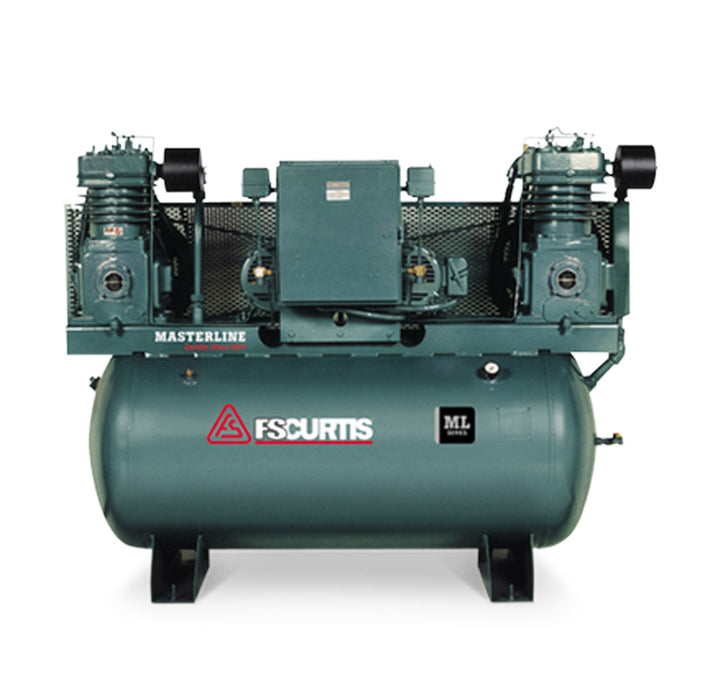 FS-Curtis ML20+ 240G 20HP(2) Duplex Tank Mounted Electric Air Compressor #ML20PLUS-D, alamoequipment.com
