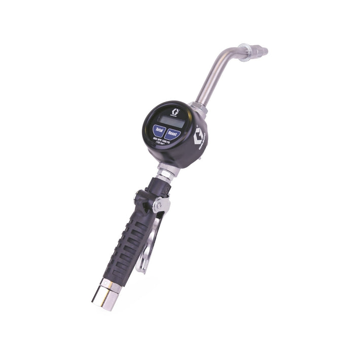 Graco EM8 Electronic Manual Oil/Antifreeze Meter - Rigid Extension - 1/2 in. Inlet - NPT #25c903, alamoequipment.com