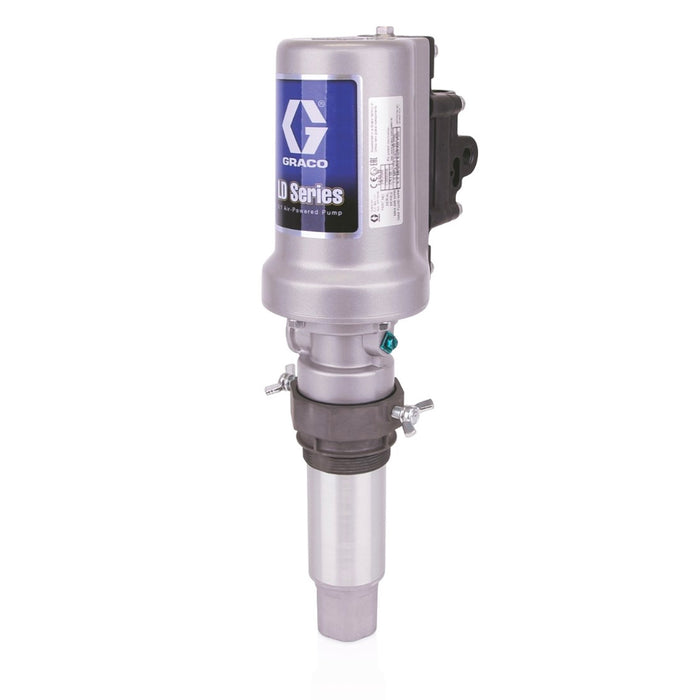 Graco LD Series 5:1 Universal Oil Pump with Bung Adapter - NPT #24G588 side, AlamoEquipment.com