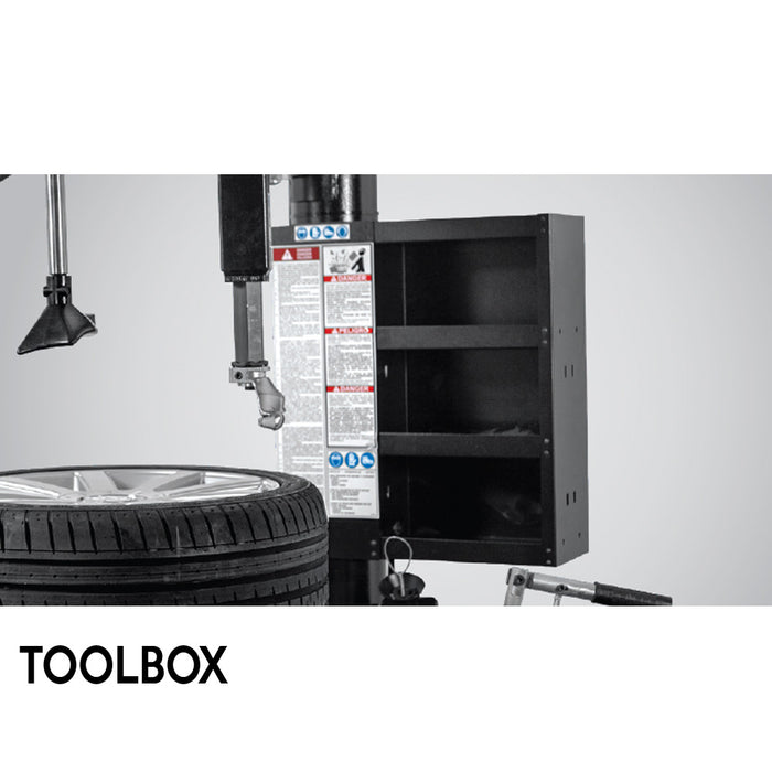 Hofmann Swing Arm Tire Changer #MONTY1675 toolbox, alamoequipment.com