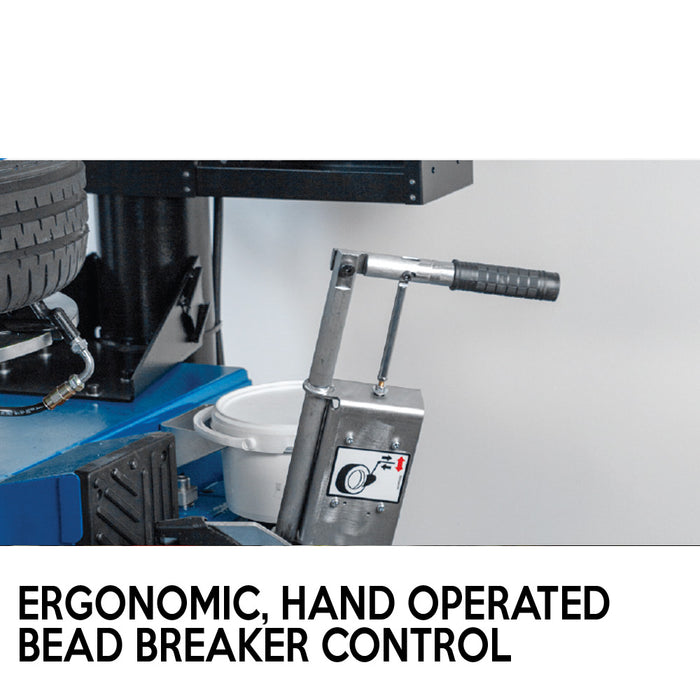 Hofmann Swing Arm Tire Changer #MONTY1675 hand operated bead maker control, alamoequipment.com