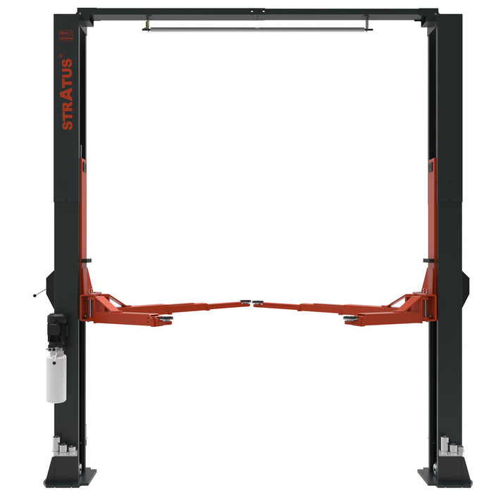 Stratus Clear Floor 14k lbs Single Point Manual Release 2-Post Lift SAE-C14X, alamoequipment.com