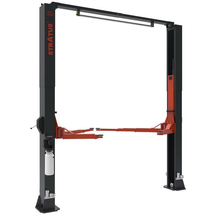 Stratus Clear Floor 14k lbs Single Point Manual Release 2-Post Lift SAE-C14X, alamoequipment.com