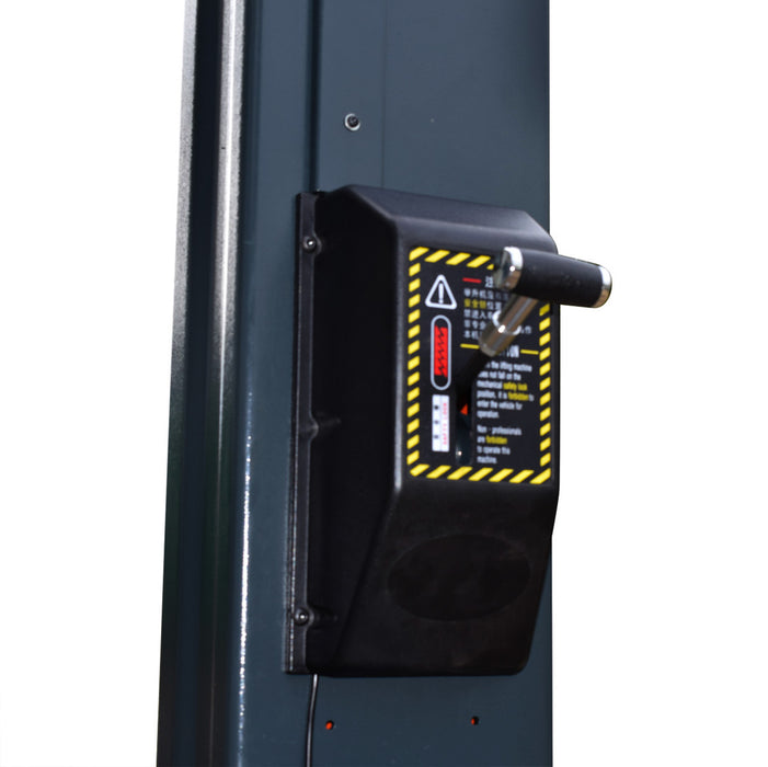 Stratus Extra Wide 10k lbs Single Point Manual Release 2-Post Lift SAE-F10X, alamoequipment.com