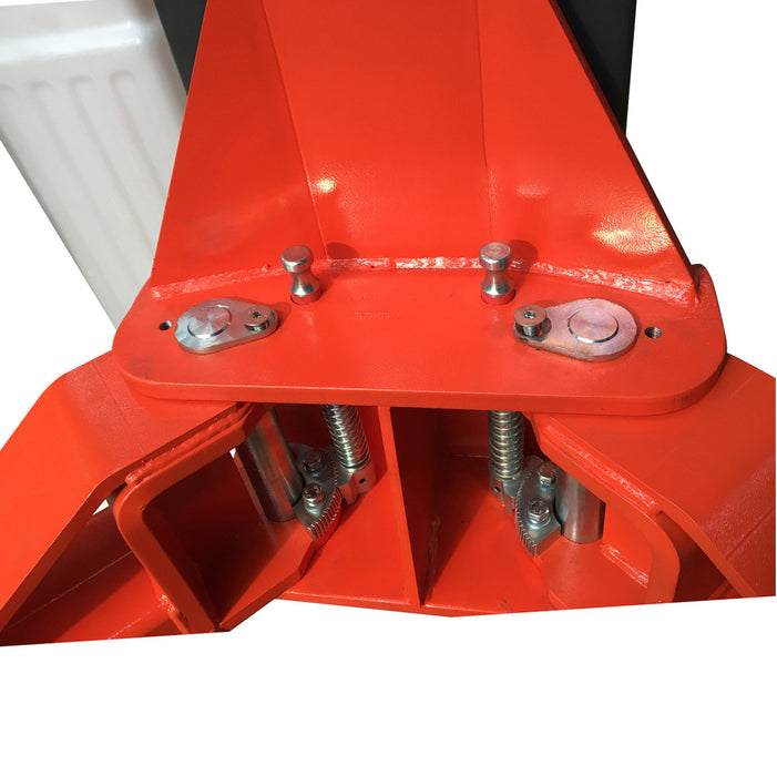Stratus Extra Wide 12k lbs Single Point Manual Release 2-Post Lift SAE-F12X, alamoequipment.com