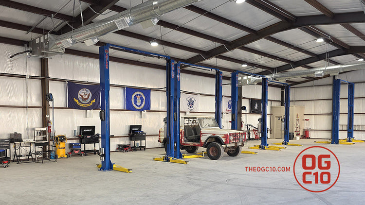 Alamo Equipment installed lifts at OGC10 Garage, Texas