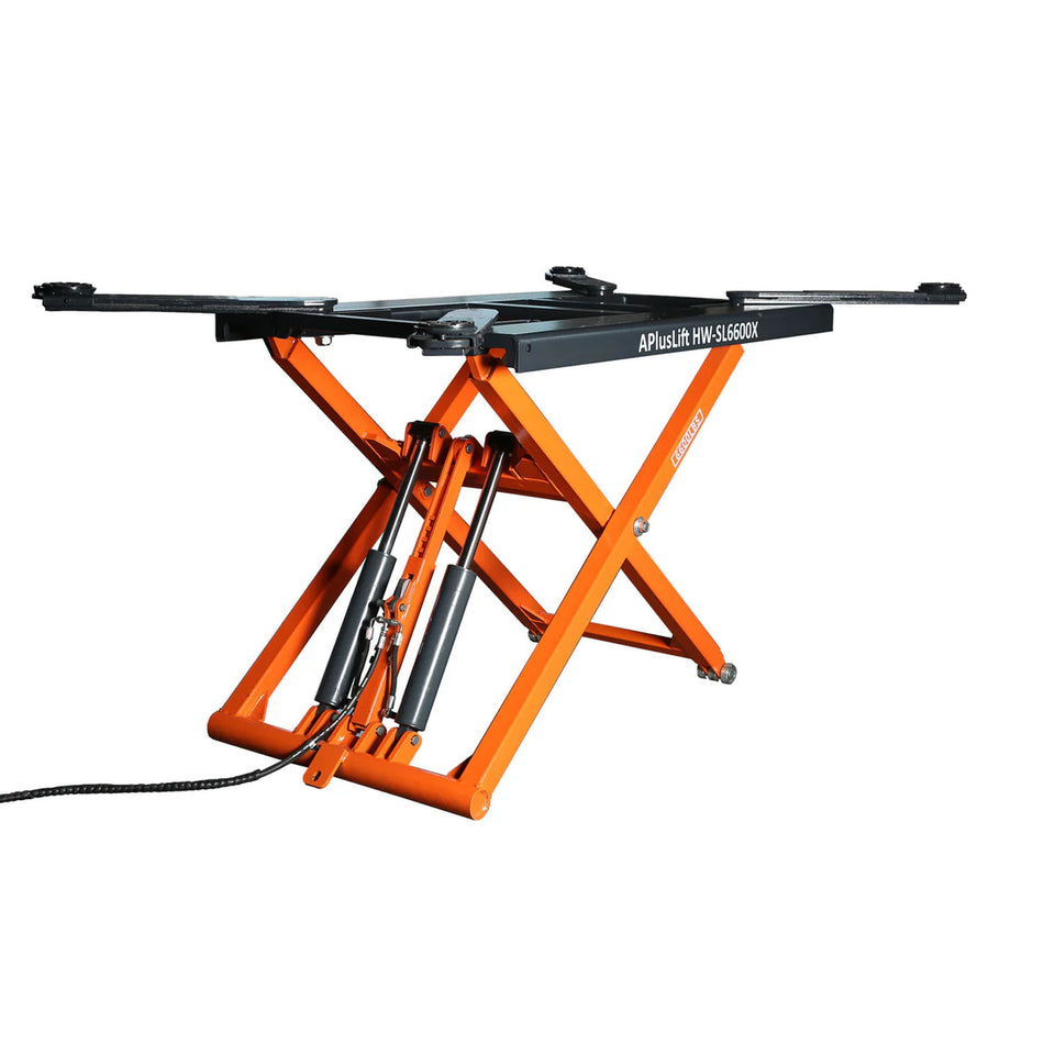 APlusLift 6,600LB Portable Mid-Rise Scissor Lift HW-SL6600X, alamoequipment.com