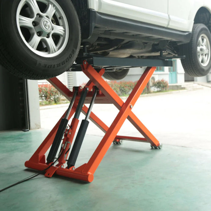 APlusLift 6,600LB Portable Mid-Rise Scissor Lift HW-SL6600X, alamoequipment.com