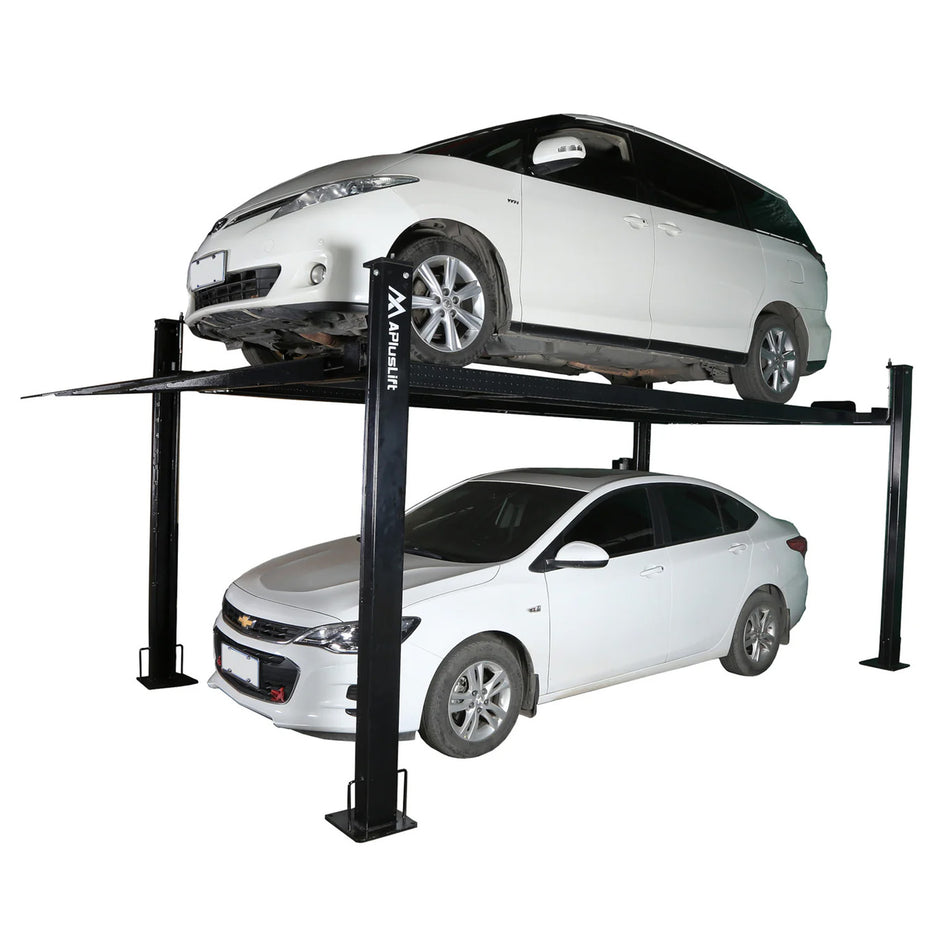 APlusLift 8000LB 4-Post Portable Parking Storage Service Car Lift #HW-8S, alamoequipment.com