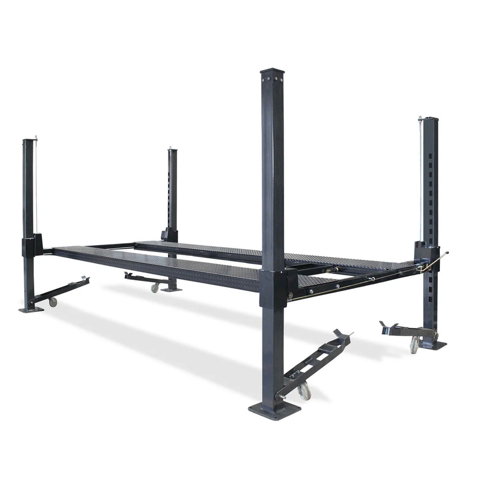 APlusLift 9000LB 4-Post Portable Parking Storage Service Car Lift #HW-D9XLT, alamoequipment.com