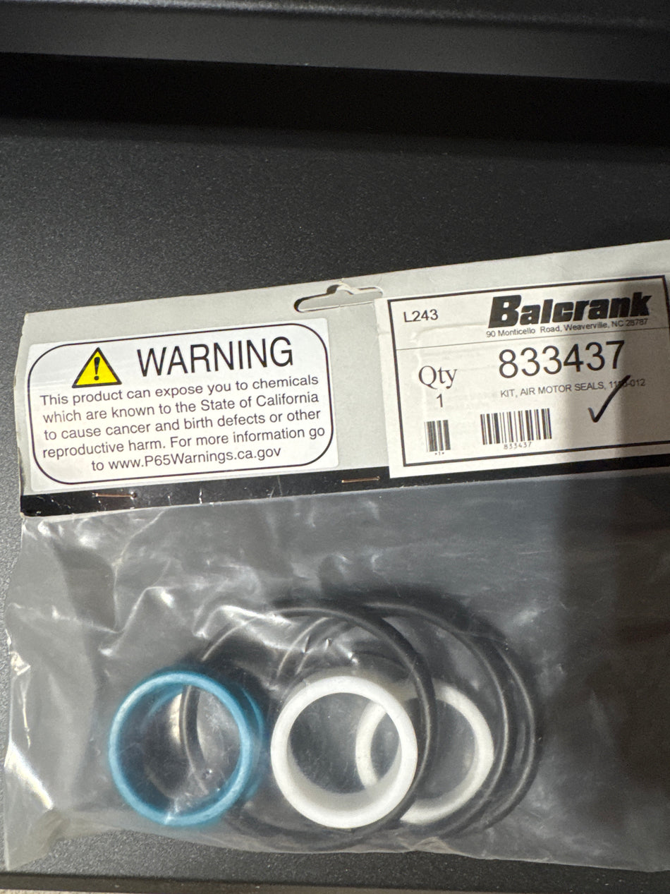Balcrank Lynx 5:1 Fluid Seal Kit, #833437