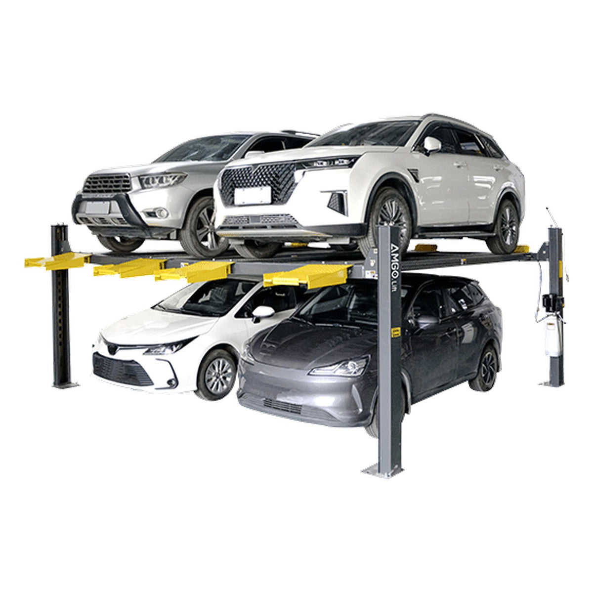AMGO 9,000 lb Double-Parking Four-Post Lift 409-DPX, AlamoEquipment.com