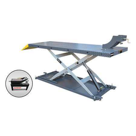 AMGO 1,200 lb Air Motorcycle Lift MC-1200P, AlamoEquipment.com