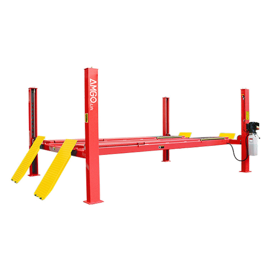 AMGO Hydraulics 12,000 lbs Alignment 4-Post Lift PRO-12A, AlamoEquipment.com