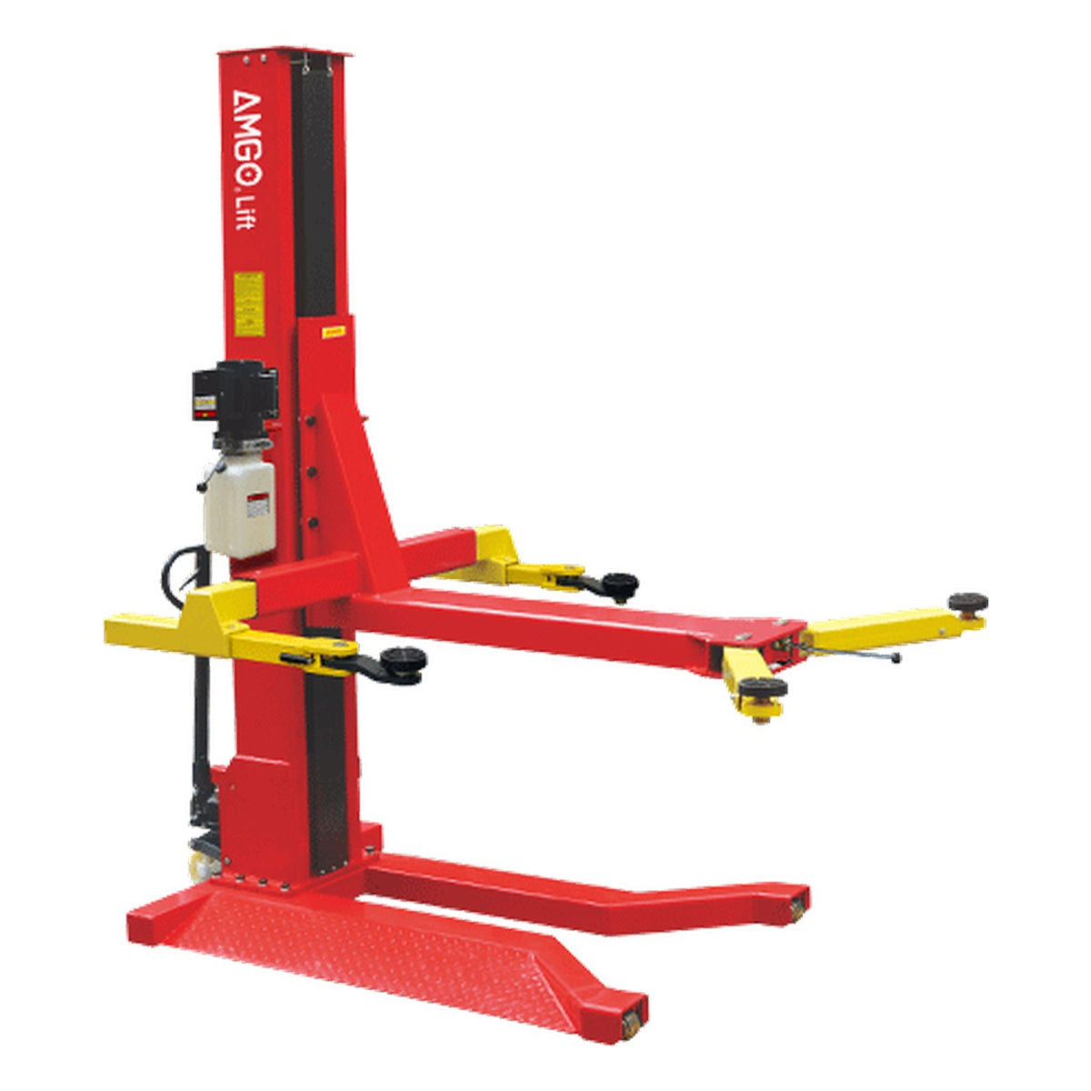 AMGO 7,000 lb Portable Single-Post Lift SML-7, AlamoEquipment.com