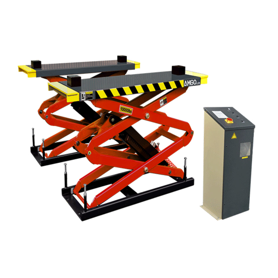 AMGO® XL-10F 10,000 lb Flush-Mount Scissor Lift #XL-10F, AlamoEquipment.com