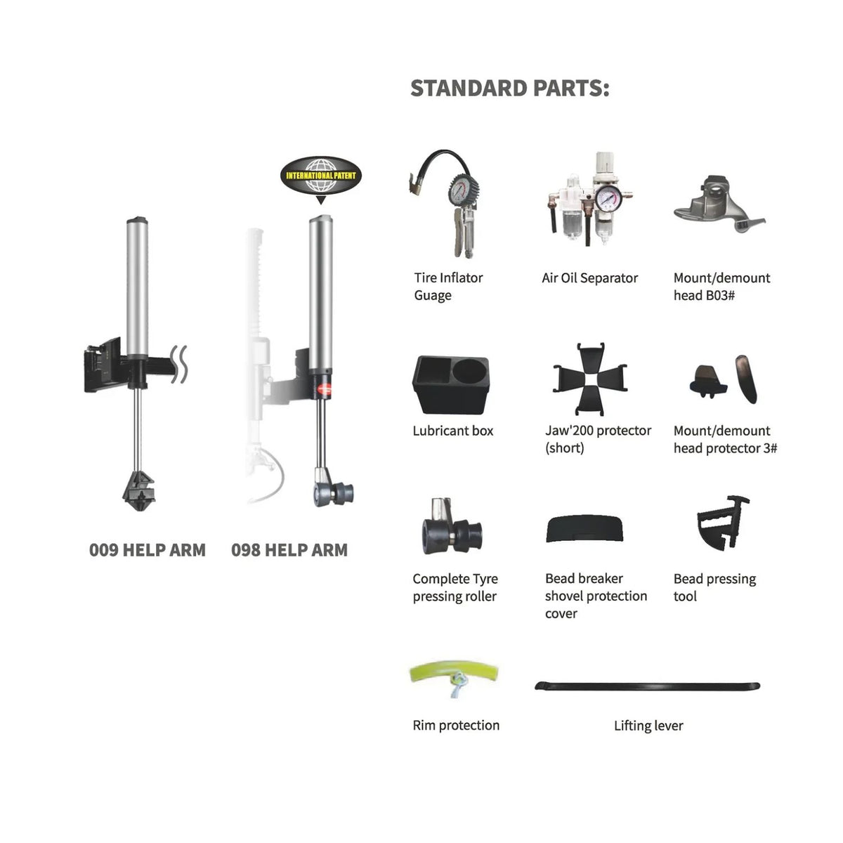APlusLift DHM-24 (TC-2019) Tire Changer #DHM-24, AlamoEquipment.com