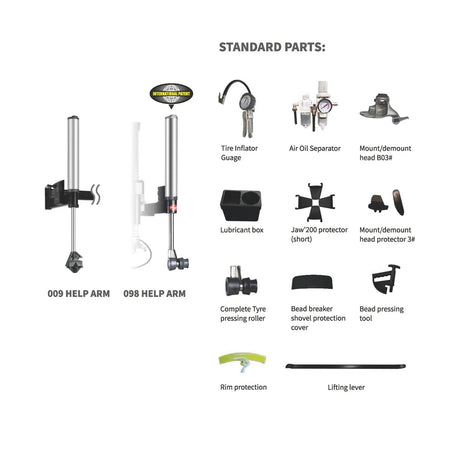 APlusLift DHM-24 (TC-2019) Tire Changer #DHM-24, AlamoEquipment.com