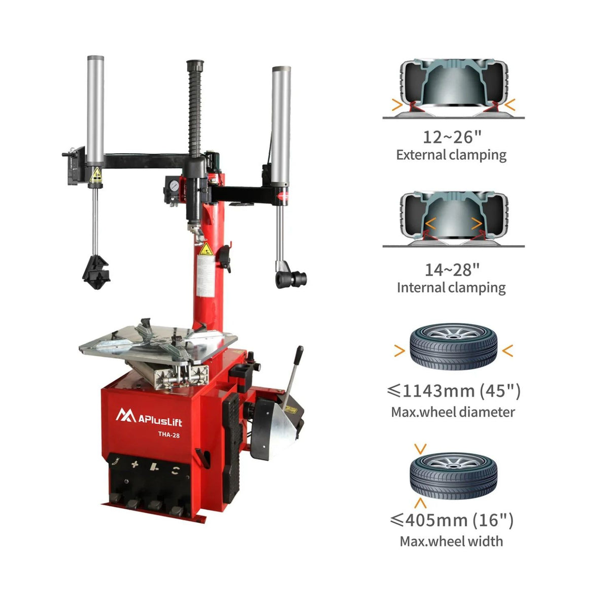 APlusLift THA-28 Tire Changer #THA-28, AlamoEquipment.com