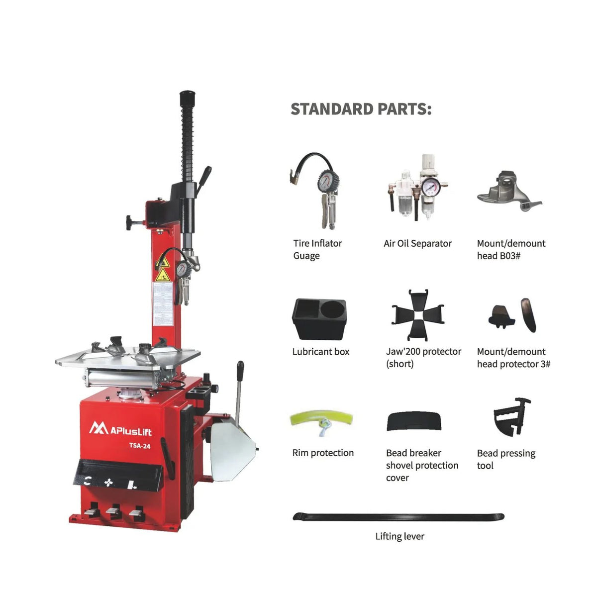 APlusLift TSA-24 (TC-200) Tire Changer #TSA-24, AlamoEquipment.com