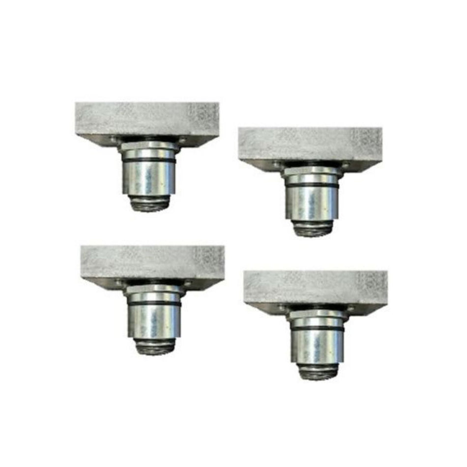 Atlas® Slotted Rubber Adjustable Adapters, Set of 4, 1.5" Peg, AlamoEquipment.com