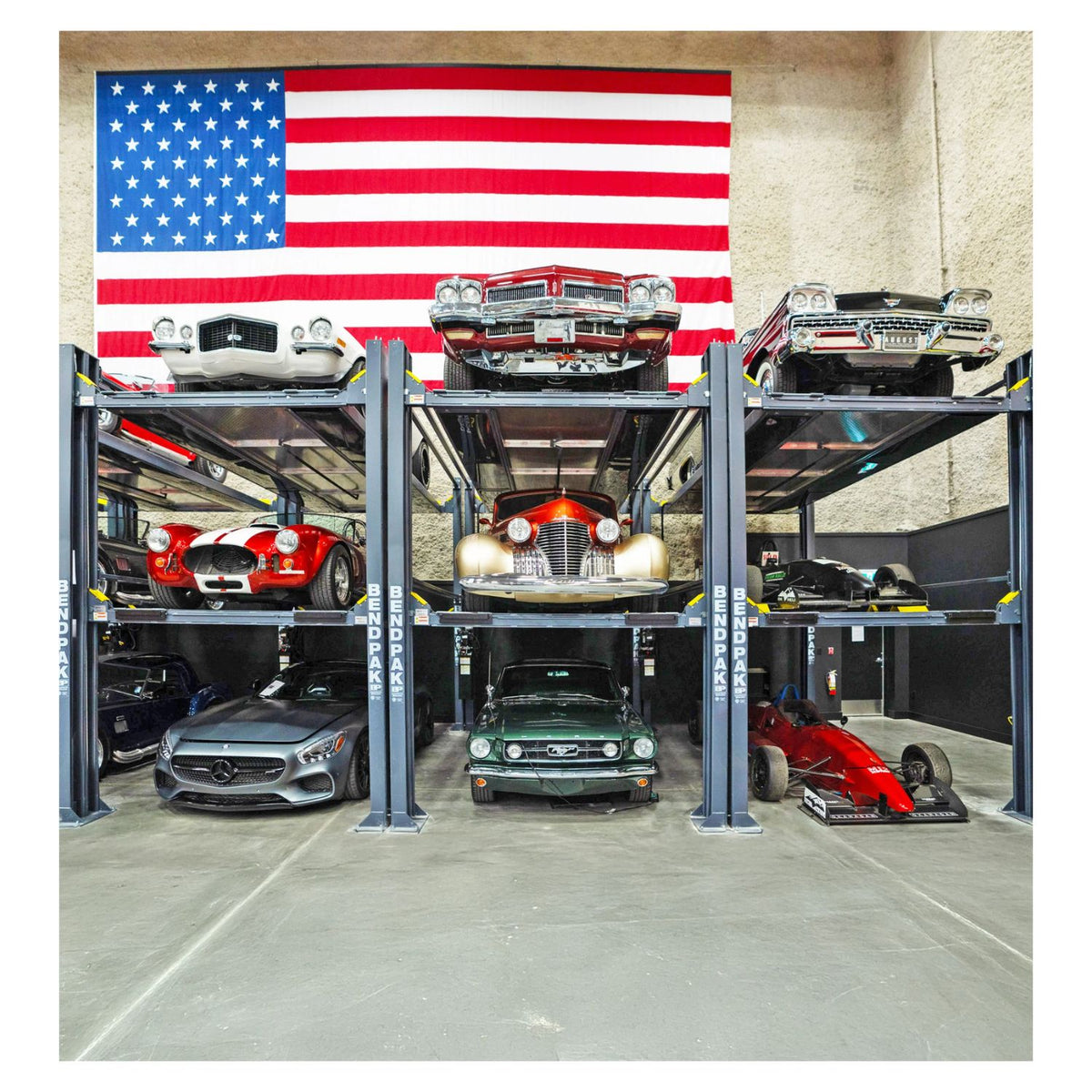 BendPak HD-973P Tri-Level Parking Lift 9,000/7,000 lb #5175238, AlamoEquipment.com