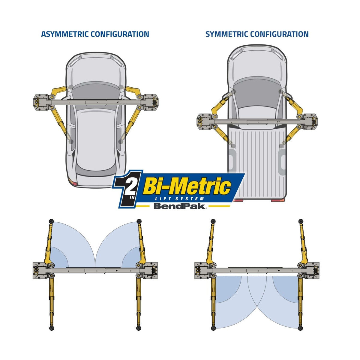 BendPak 10APX High-Rise Two-Post Car Lift 10,000 lb #5175306, AlamoEquipment.com