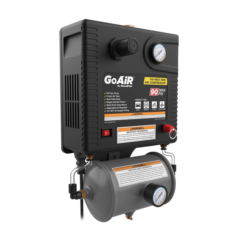BendPak GoAir Mini Portable Air Compressor, 90 PSI #5180052, AlamoEquipment.com