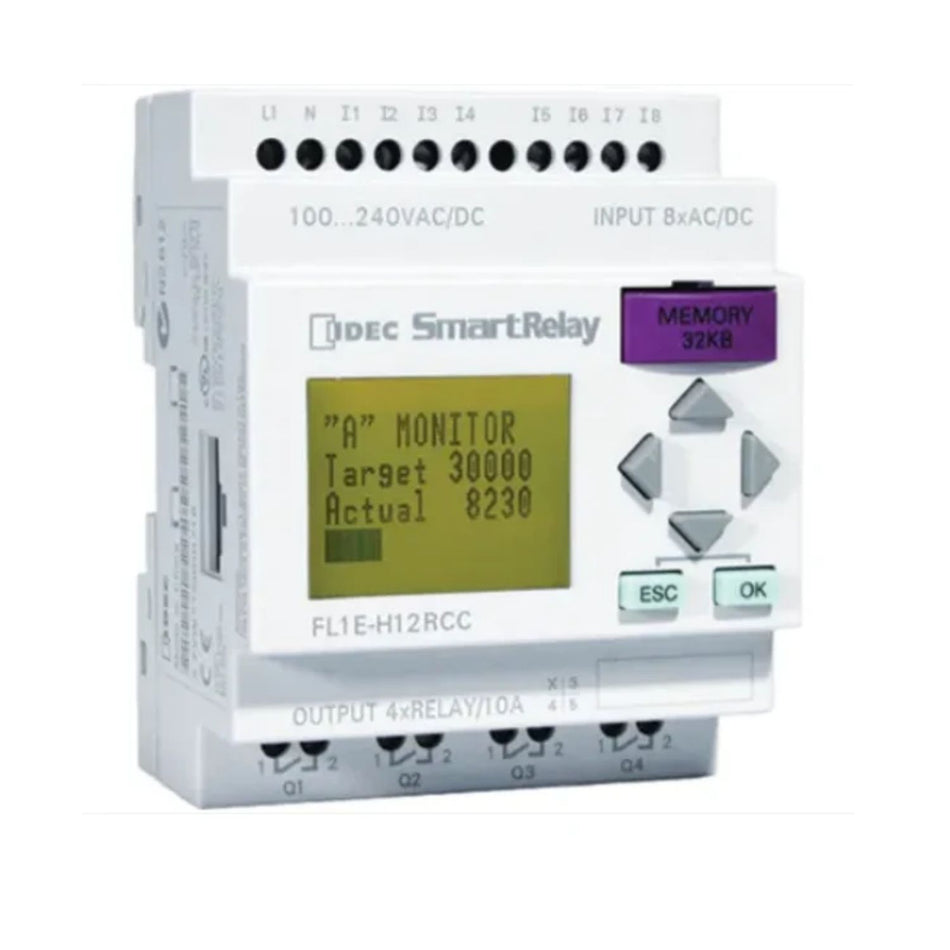 IDEC SmartRelay with Display #IAT-FL1E-H12RCC, AlamoEquipment.com