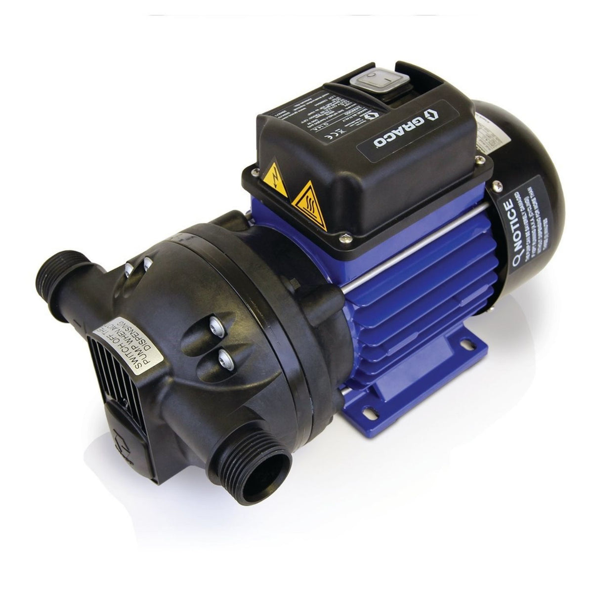 Graco LD Blue DEF Pump, 120V, Shut-Off Timer #127642, AlamoEquipment.com