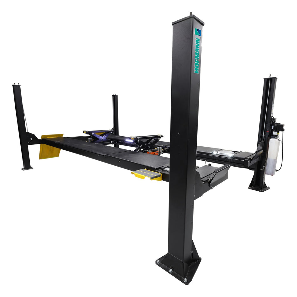 Hofmann 15,000 lb. 4-Post Alignment Lift - Extended Length — Galvanized Runways, AlamoEquipment.com