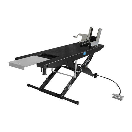 Tuxedo 1,000 lb Motorcycle Lift - With Cut Out - BLACK #M-1000C-BLK, AlamoEquipment.com