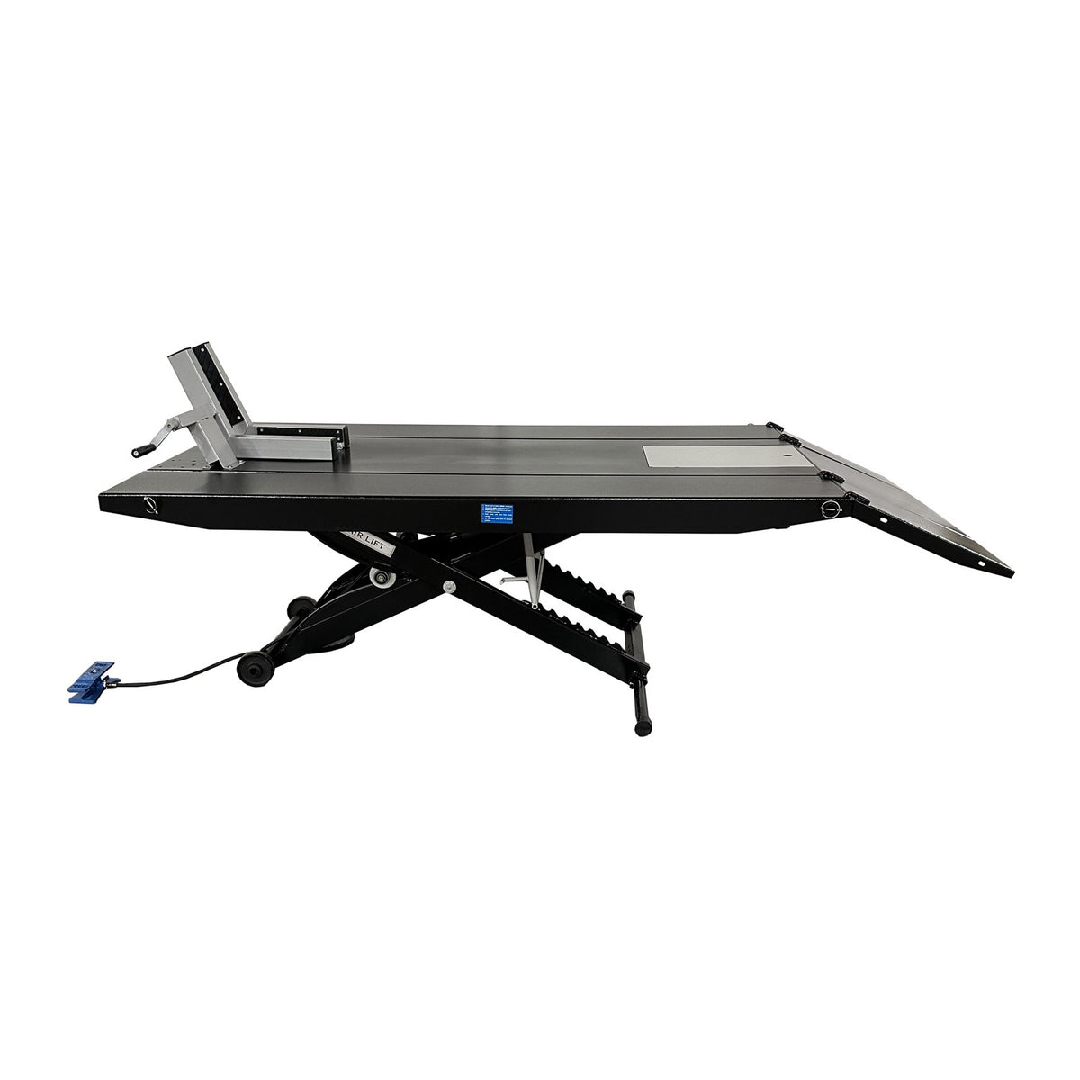 Tuxedo 1,000 lb Motorcycle Lift - With Cut Out - BLACK #M-1000C-BLK, AlamoEquipment.com