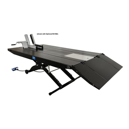 Tuxedo 1,000 lb Motorcycle Lift - With Cut Out - BLACK #M-1000C-BLK, AlamoEquipment.com