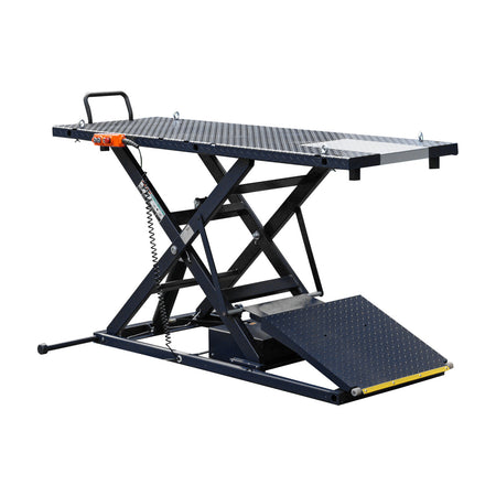 Tuxedo Elec-Hydra Motorcycle Lift Bench w/Integrated #M-2200IEH-XR-BLK, AlamoEquipment.com