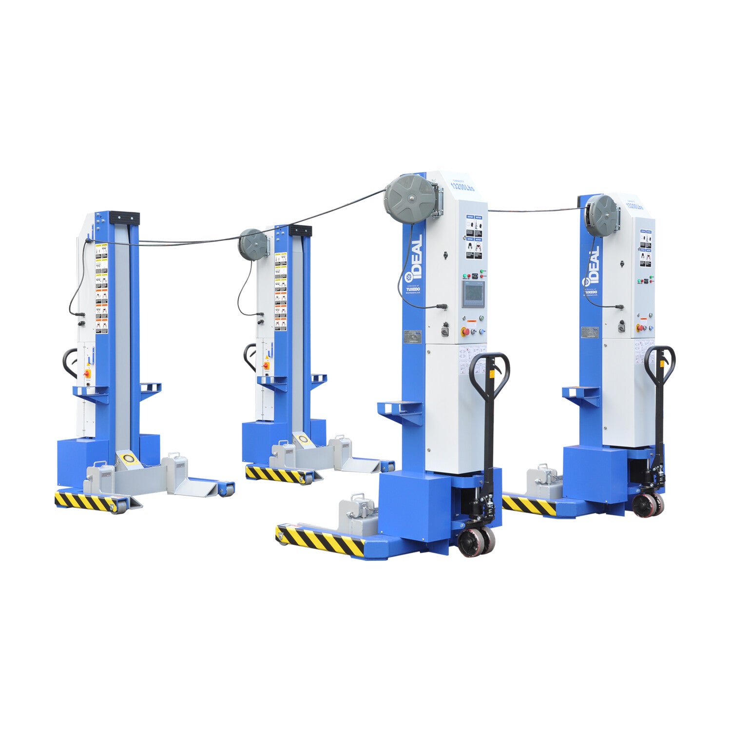 Tuxedo MSC-13K-B Mobile Column Lift, Four Column Set, 5 #MSC-13K-B-452, AlamoEquipment.com