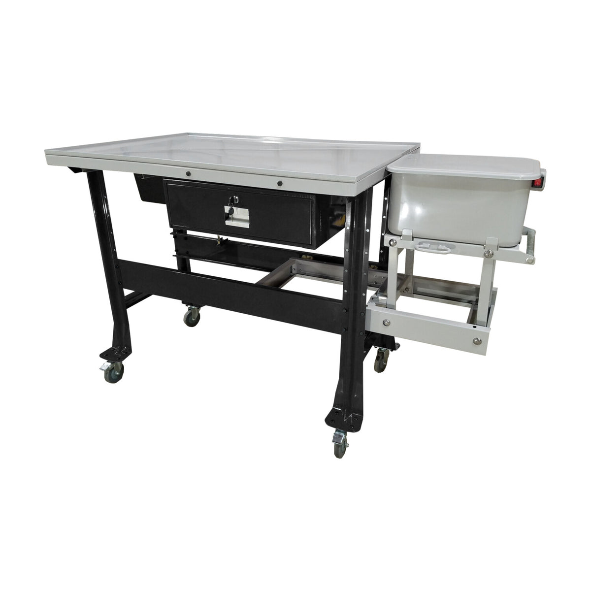 Tuxedo Premium Tear Down Table & Part Washer - 1,000 #PTDT-PW-1000-BLK, AlamoEquipment.com